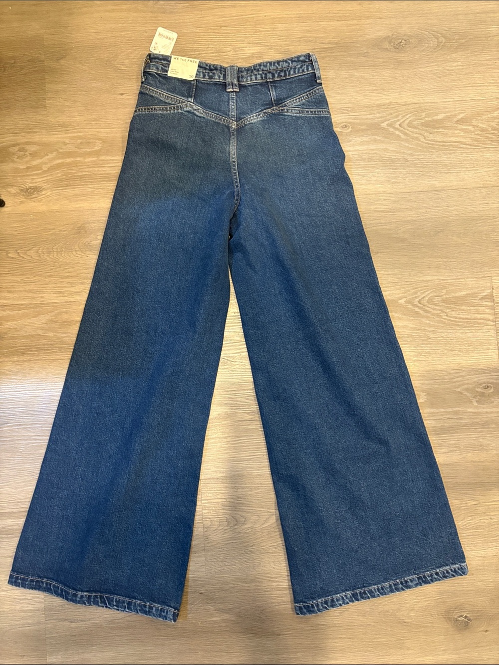 We The Free Kellee High Rise Palazzo Wide-Leg High-Rise Jeans - Picture 3 of 6